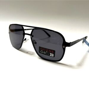 New Original GUESS Aviator Sunglasses GO00065 Double Bridge Matte Black